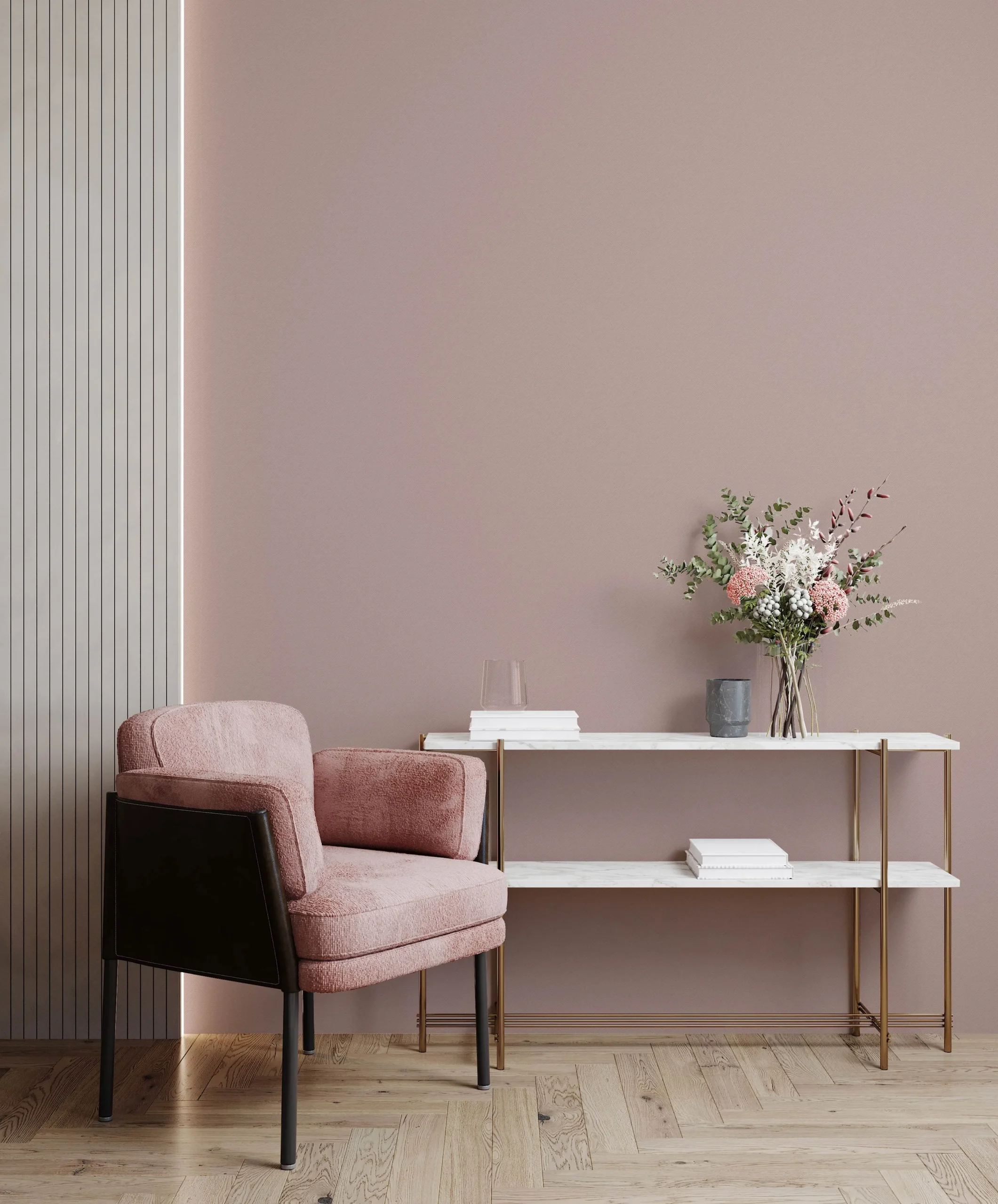 Pink Embossed Wallpaper – Subtle Sophistication (24204-6)